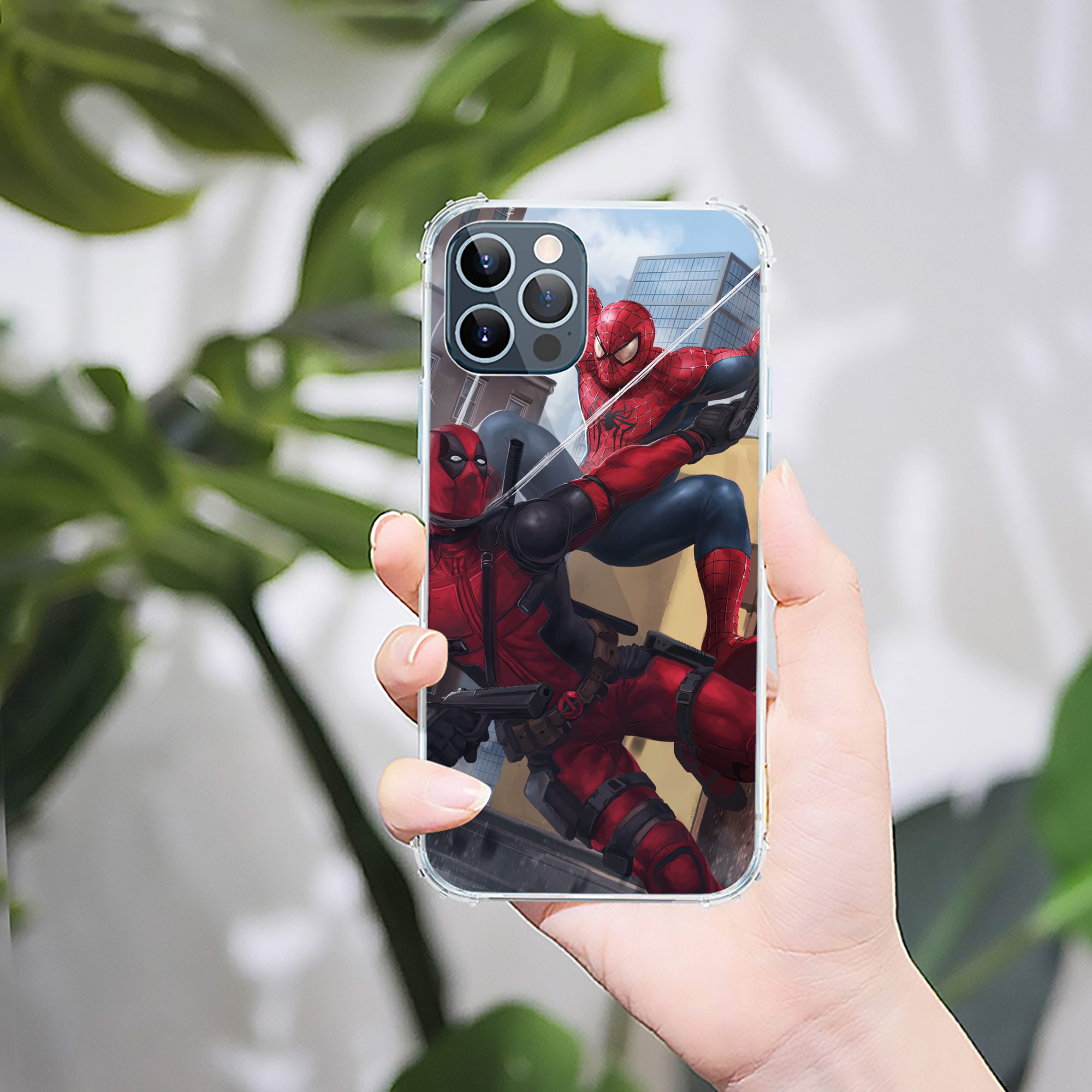 （画像用） Deadpool デッドプール 【iPhone 12シリーズ対応】透明スマホケース（クリアソフトケース）